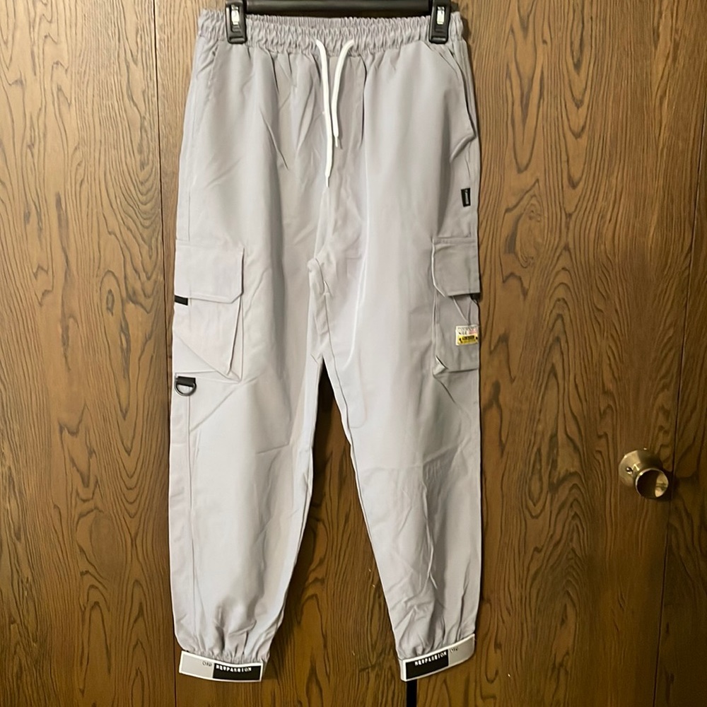 Pockets Cargo Pants Casual Jogger Trousers Tide Harajuku Streetwear